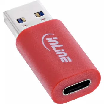 InLine 31652 Káblový adaptér USB-A USB-C červený