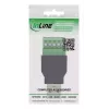 InLine 92504A Spojka káblov USB-A / svorkovnica, 5-pólová čierna, zelená