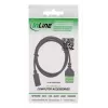 InLine 92504F Káblový adaptér USB-C / svorkovnica, 5-pólová čierny, zelený