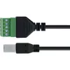 InLine 92504I Spojka káblov USB-B / svorkovnica, 5-pólová čierna, zelená