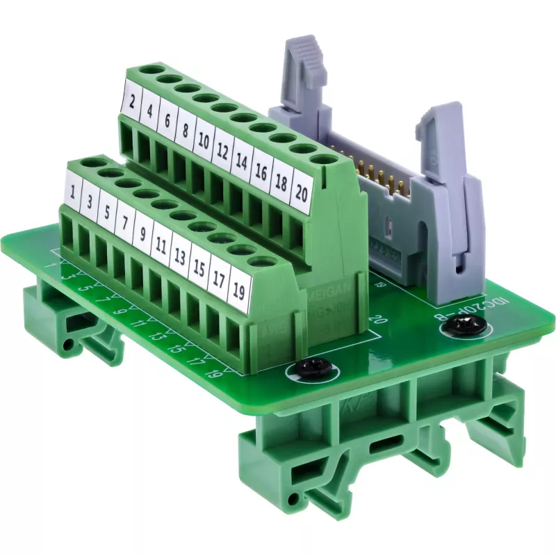 InLine 92504P Zásuvka IDC 20 na 10-pinovú svorkovnicu, montáž na PCB
