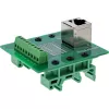 InLine 92505A káblový spoj RJ45 8P8C / radová svorkovnica 9 pólov zelená