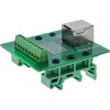 InLine 92505B Svorkovnica so zásuvkou RJ45, rovná, DIN lišta