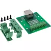 InLine 92505B Svorkovnica so zásuvkou RJ45, rovná, DIN lišta