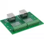 InLine 92505C Svorkovnica s dvojitou zásuvkou RJ45, rovná, DIN lišta