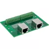 InLine 92505C Svorkovnica s dvojitou zásuvkou RJ45, rovná, DIN lišta