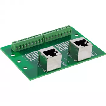 InLine 92505D káblový spoj 2x RJ45 8P8C / 2x svorkovnica 9 svoriek zelená
