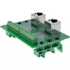 InLine 92505D káblový spoj 2x RJ45 8P8C / 2x svorkovnica 9 svoriek zelená