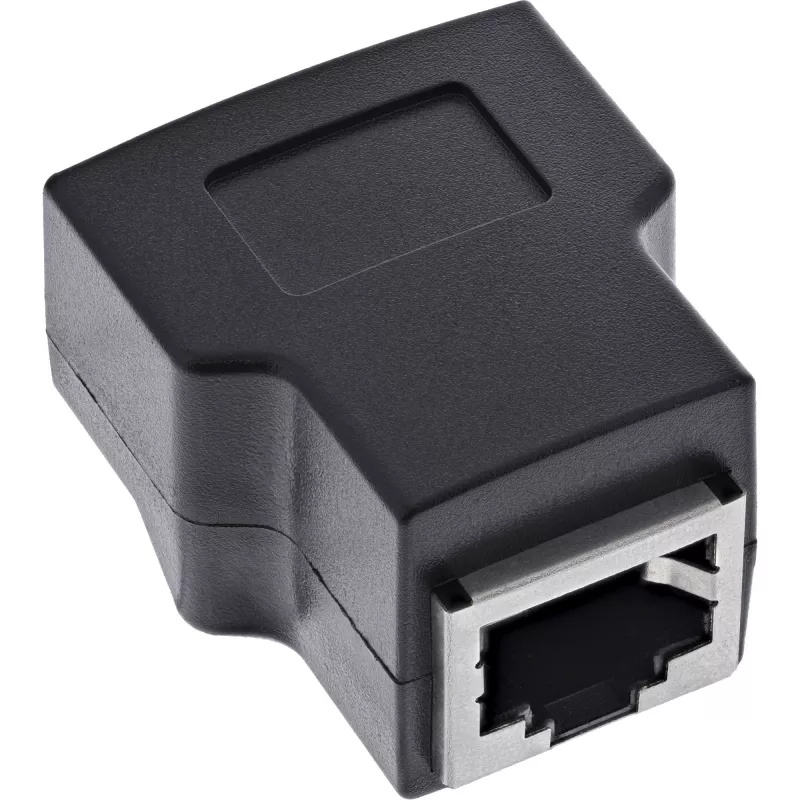 InLine 92505E káblový spoj RJ45 8P8C / radová svorkovnica, 8-pólová čierna