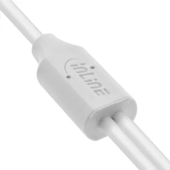 InLine 35121W USB kábel USB 2.0 1 m USB A 2 x USB C biely