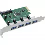 InLine 76666M rozhranie/karta adaptér interný USB 3.2 Gen 1 (3.1 Gen 1)