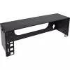 InLine 10-palcový mini rack na montáž na stenu, 2U, hĺbka 7,6 cm, čierny