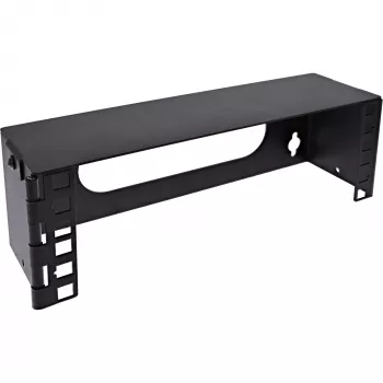 InLine 10-palcový mini rack na montáž na stenu, 2U, hĺbka 7,6 cm, čierny