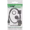 InLine USB-A spojka IP68 tienená, zásuvka na zástrčku, 0,5 m