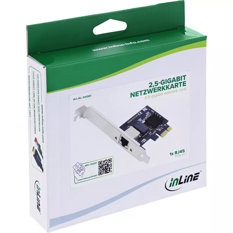 InLine 51125T sieťová karta interná Ethernet 2500 Mbit/s