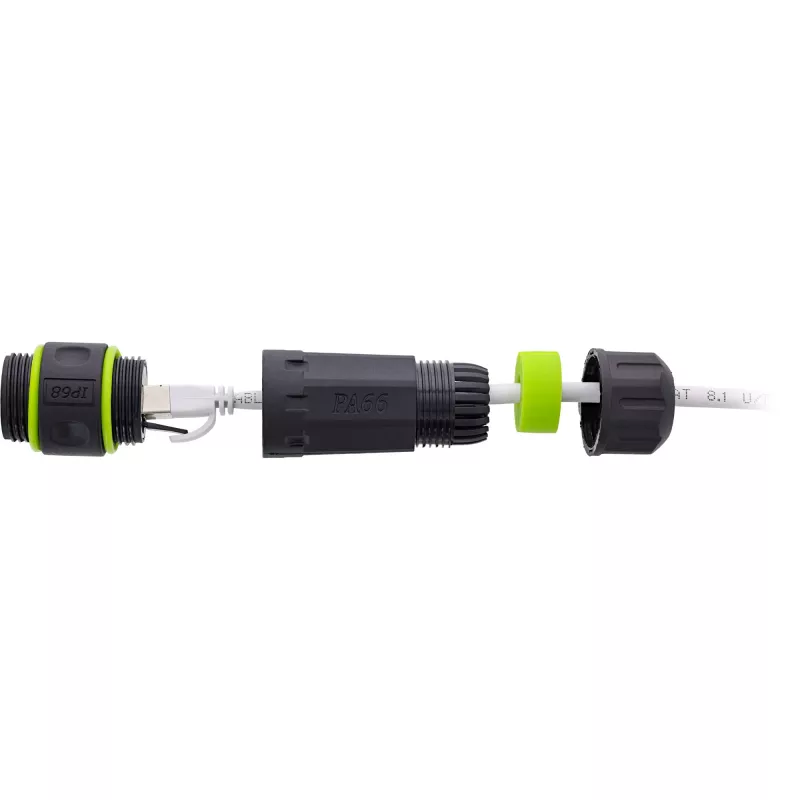 Adaptér gender changer InLine 69927H – RJ45 konektor samica (spojka sieťových káblov)
