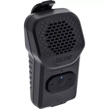 Mono prenosný reproduktor InLine 55383 — čierny, menič 2,8 cm, Bluetooth 2,4 GHz (dosah 10 m)