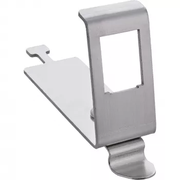 InLine 76203L Kovový držiak modulov Keystone SNAP-In, jednoduchý, na DIN lištu, s jazýčkom