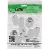 InLine 76202V Zásuvka Keystone RJ45 slim, SNAP-In, Cat.6A, integrovaná sťahovacia páska, 10 ks