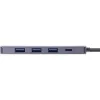 InLine 33271A rozbočovač USB 3.2 Gen 1 (3.1 Gen 1) Type-C 5000 Mbit/s sivý