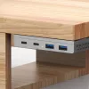 InLine 35395M rozbočovač USB 3.2 Gen 2 (3.1 Gen 2) Type-C 10000 Mbit/s strieborný