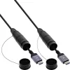 HDMI kábel InLine 17950T, 50 m, HDMI Type-A konektor samec–samec, HDMI 2.1, 48 Gbit/s, čierny