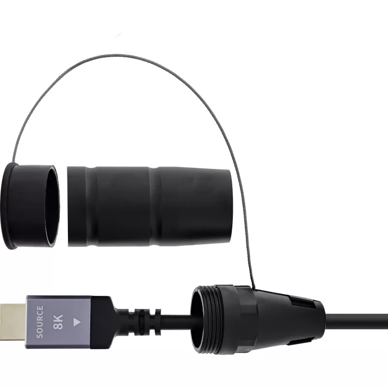 HDMI kábel InLine 17950T, 50 m, HDMI Type-A konektor samec–samec, HDMI 2.1, 48 Gbit/s, čierny