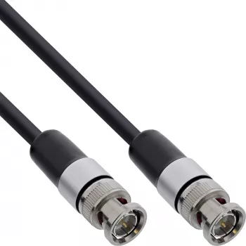 InLine BNC video kábel, 12G-SDI, 4K60Hz, 75 Ohm, 1 m, 10801S
