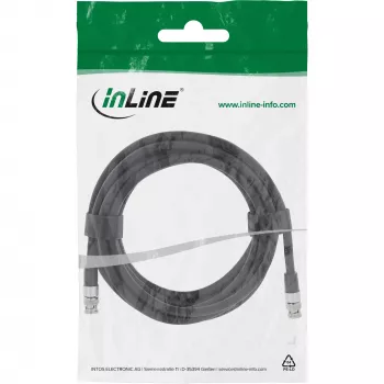 InLine BNC video kábel, 12G-SDI, 4K60Hz, 75 Ohm, 7,5 m, 10807S