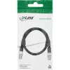 InLine BNC video kábel, 12G-SDI, 4K60Hz, 75 Ohm, 0,5 m, 10855S