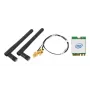 Bezdrôtová WLAN/Bluetooth sada SHUTTLE WLN-M12 s Intel AX210 M.2 kartou, Triband-Wi‑Fi 6E (2,4/5/6 GHz), 2x2, 2400 Mbit/s, externé antény