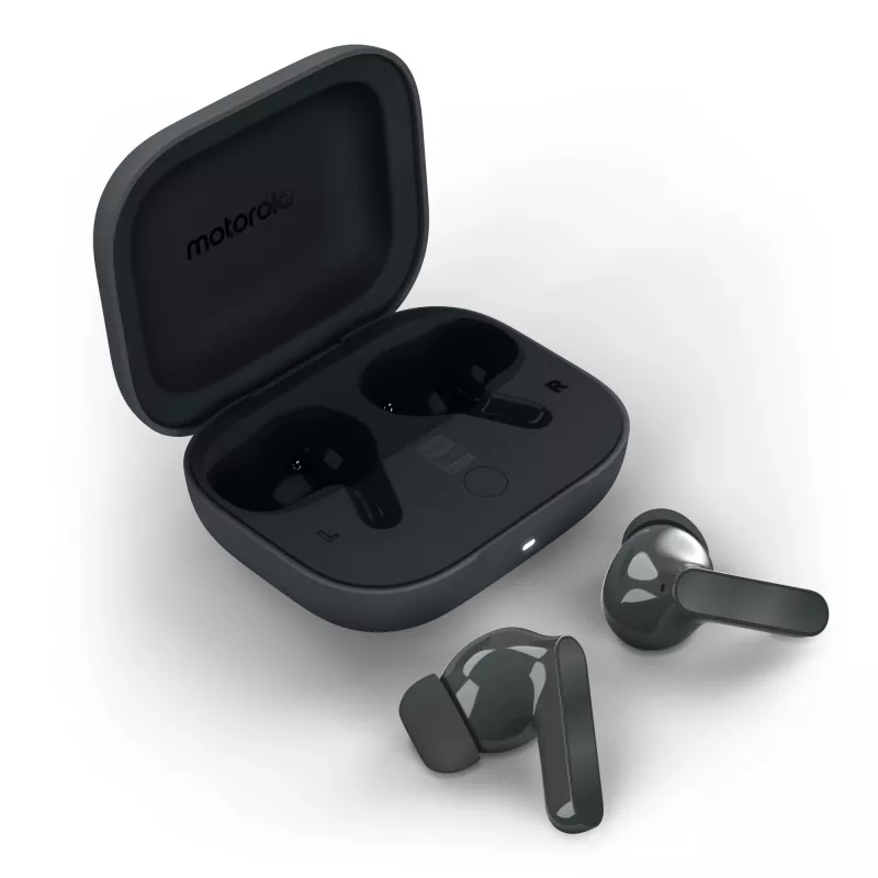 Headset MOTOROLA Moto Buds Bass TWS Bluetooth In-Ear pre hovory a hudbu, čierna, 51 g