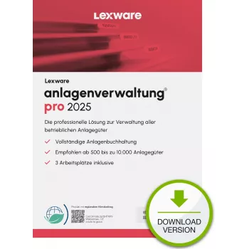 Lexware anlagenverwaltung pro 2025 „neobmedzená doba platnosti” Download účtovníctvo 1 rok