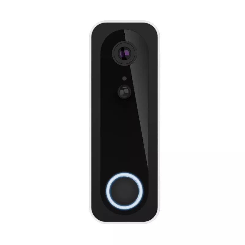 Videodverník TRUST DOORCAM-3000, 3 MP, Wi‑Fi 2.4 GHz, MicroSD až do 256 GB, batéria/USB, čierna/biela