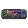 Trust GXT 836 EVOCX klávesnica herná USB nemecká čierna