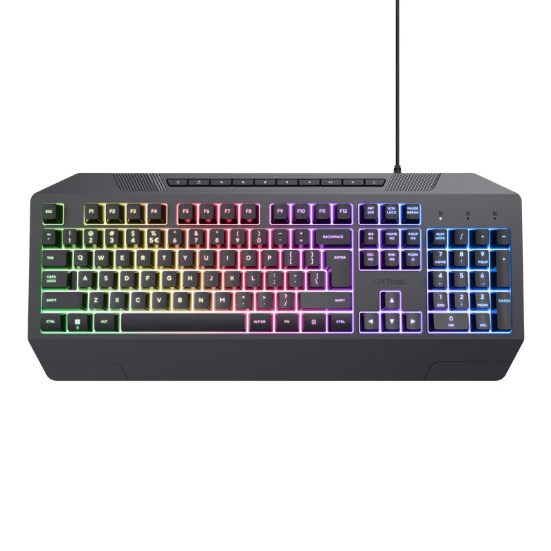 Trust GXT 836 EVOCX klávesnica herná USB nemecká čierna