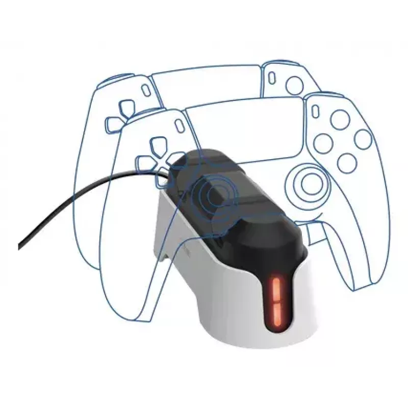 Nabíjacia stanica Trust GXT 228 Dual pre PlayStation 5 čierna biela