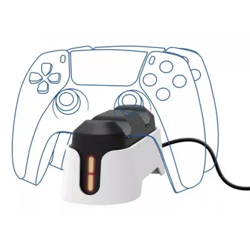 Nabíjacia stanica Trust GXT 228 Dual pre PlayStation 5 čierna biela