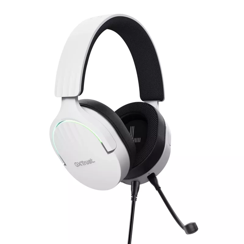 Trust GXT 490W Fayzo 7.1 USB herný headset, drôtový, biely