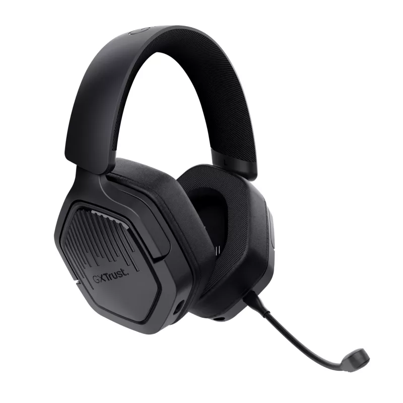 Trust GXT 493 Carus headset káblový & bezdrôtový cez hlavu, helma herný USB Type-C / USB Type-A Bluetooth čierny