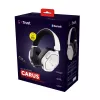Trust GXT 493W Carus headset káblový & bezdrôtový cez hlavu, helma herný USB Type-C / USB Type-A Bluetooth biely
