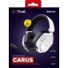 Trust GXT 493W Carus headset káblový & bezdrôtový cez hlavu, helma herný USB Type-C / USB Type-A Bluetooth biely