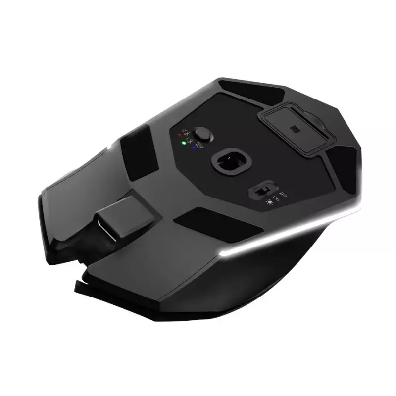 Herná myš TRUST GXT 122 Felox+ — pravá ruka, optická, RF Wireless + Bluetooth, 10000 DPI, 7 tlačidiel, Multi-LED, čierna