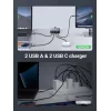Ugreen Nexode 65 W stolová rýchlonabíjačka, 2x USB-A + 2x USB-C (90747)