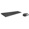Rapoo 9850M klávesnica myš v balení Home RF Wireless Bluetooth QWERTZ nemecká sivá