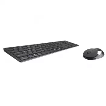 Rapoo 9850M klávesnica myš v balení Home RF Wireless Bluetooth QWERTZ nemecká sivá