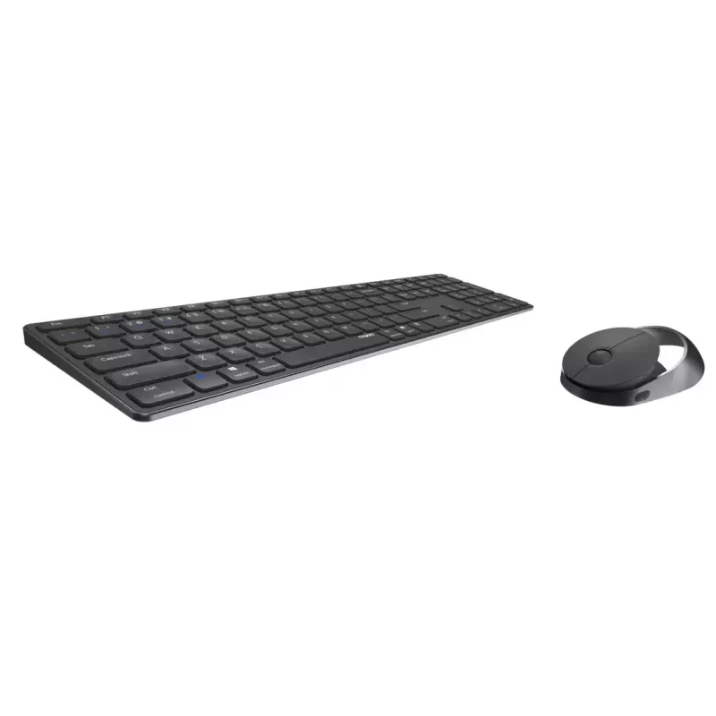 Rapoo 9850M klávesnica myš v balení Home RF Wireless Bluetooth QWERTZ nemecká sivá