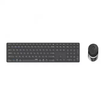 Rapoo 9850M klávesnica myš v balení Home RF Wireless Bluetooth QWERTZ nemecká sivá
