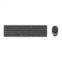 Rapoo 9850M klávesnica myš v balení Home RF Wireless Bluetooth QWERTZ nemecká sivá
