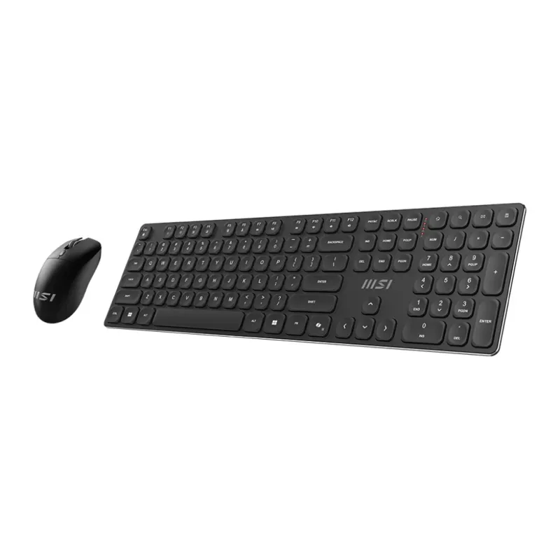 MSI FORGE K210 WIRELESS COMBO Klávesnica Myš vrátane Home/Office USB Čierna